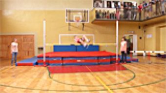 Skok wzwyż przy muzyce