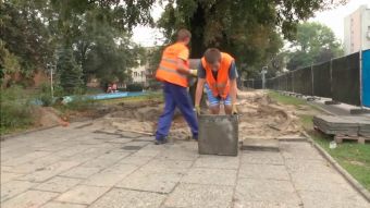 Skwer Pieczki w remoncie