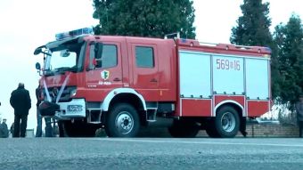 Poświęcenie wozu strażackiego