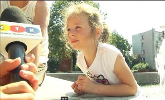 Fontanna miejscem kąpieli i zabaw