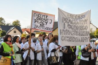 Jesteśmy ważne - protest pielęgniarek