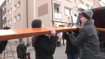 Znaki Światowych Dni Młodzieży w Raciborzu