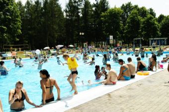 Wodne kąpiele w Oborze