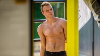 Podciąganie na plaży