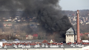 Pożar przy ulicy Eichendorffa