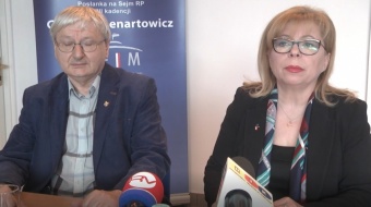 Konferencja posłanki Lenartowicz