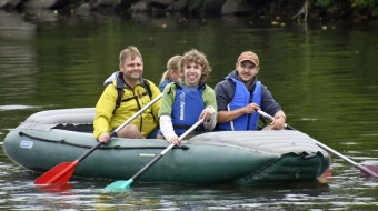 Rodzinny spływ w Krzyżanowicach