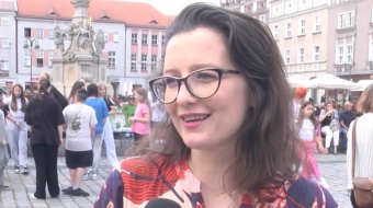 Racibórz - młodzi tancerze na Rynku