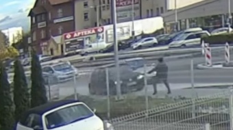 Niebezpieczne zdarzenie na drodze