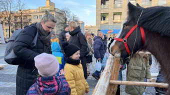 Żywa szopka na raciborskim Rynku