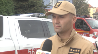 Powodziowe działania strażaków