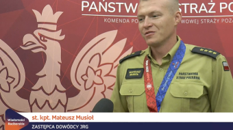 Strażacy z olimpijskim medalem
