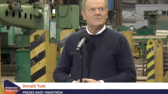 Premier Donald Tusk w były Rafako