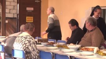 Wigilia w domu dla bezdomnych