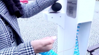 Smart słupek na zamku