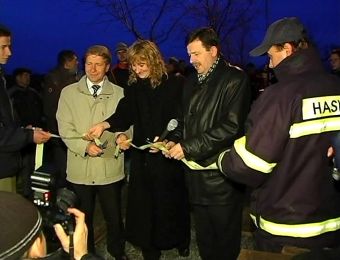 Otwarcie drogi Krza. - Strahovice